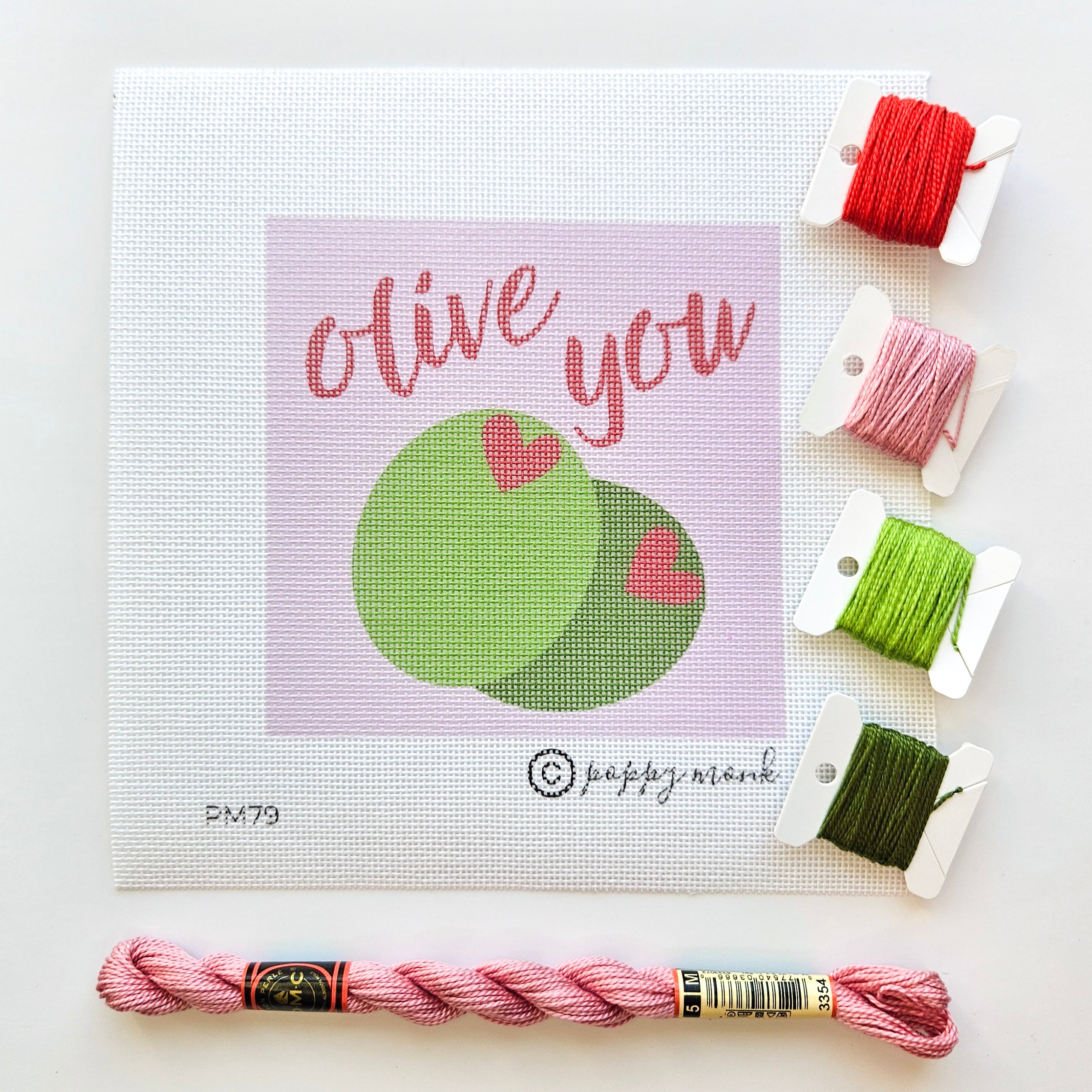 Olive You Needlepoint Kit