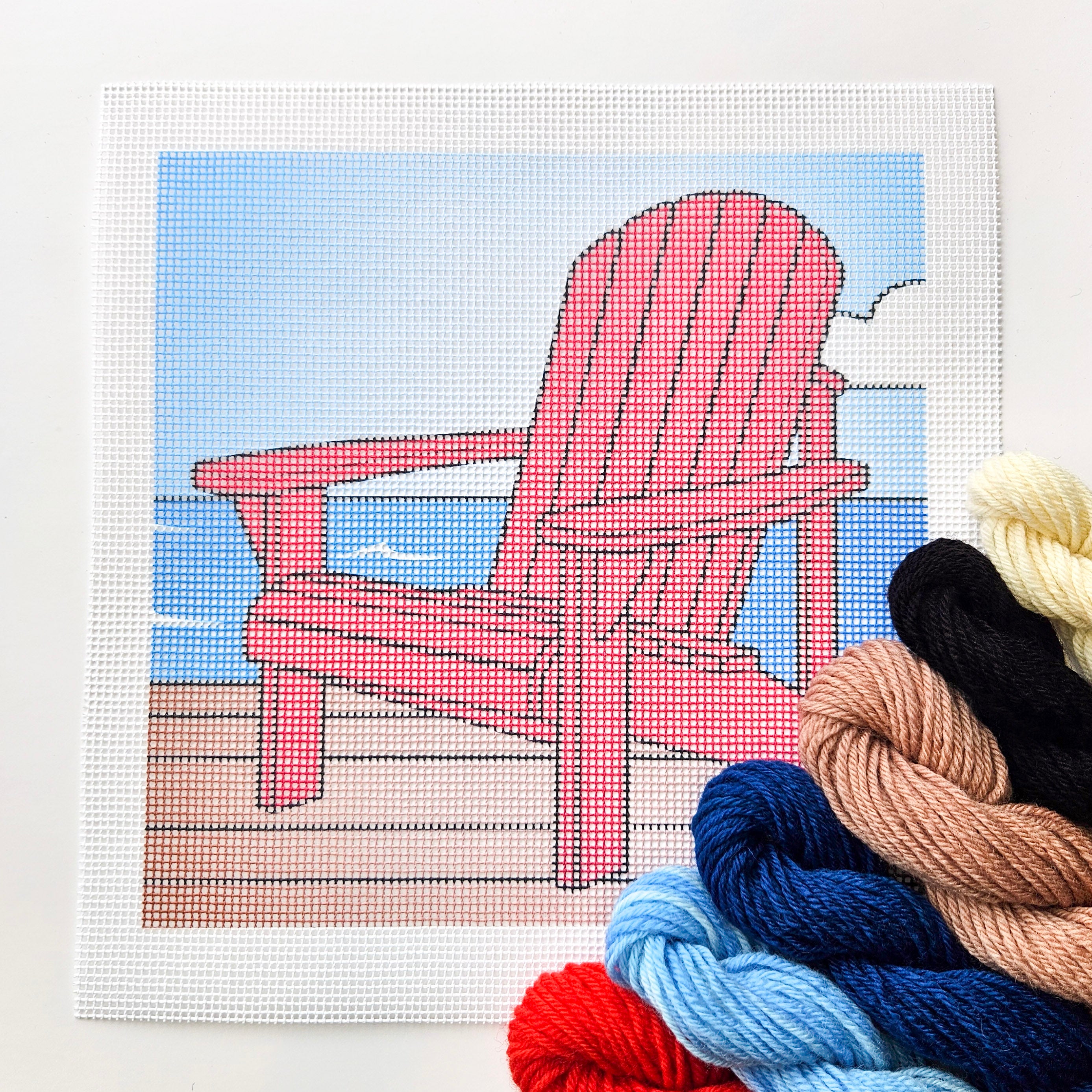 Classic Muskoka Chair Needlepoint Kit