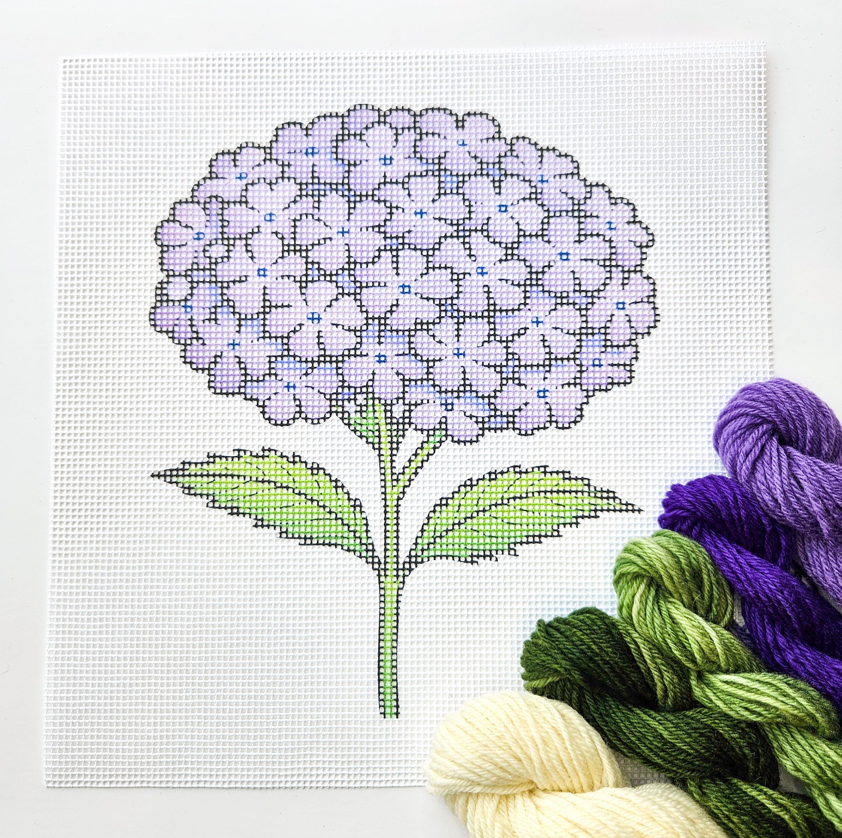 Hydrangea Bloom Needlepoint Kit