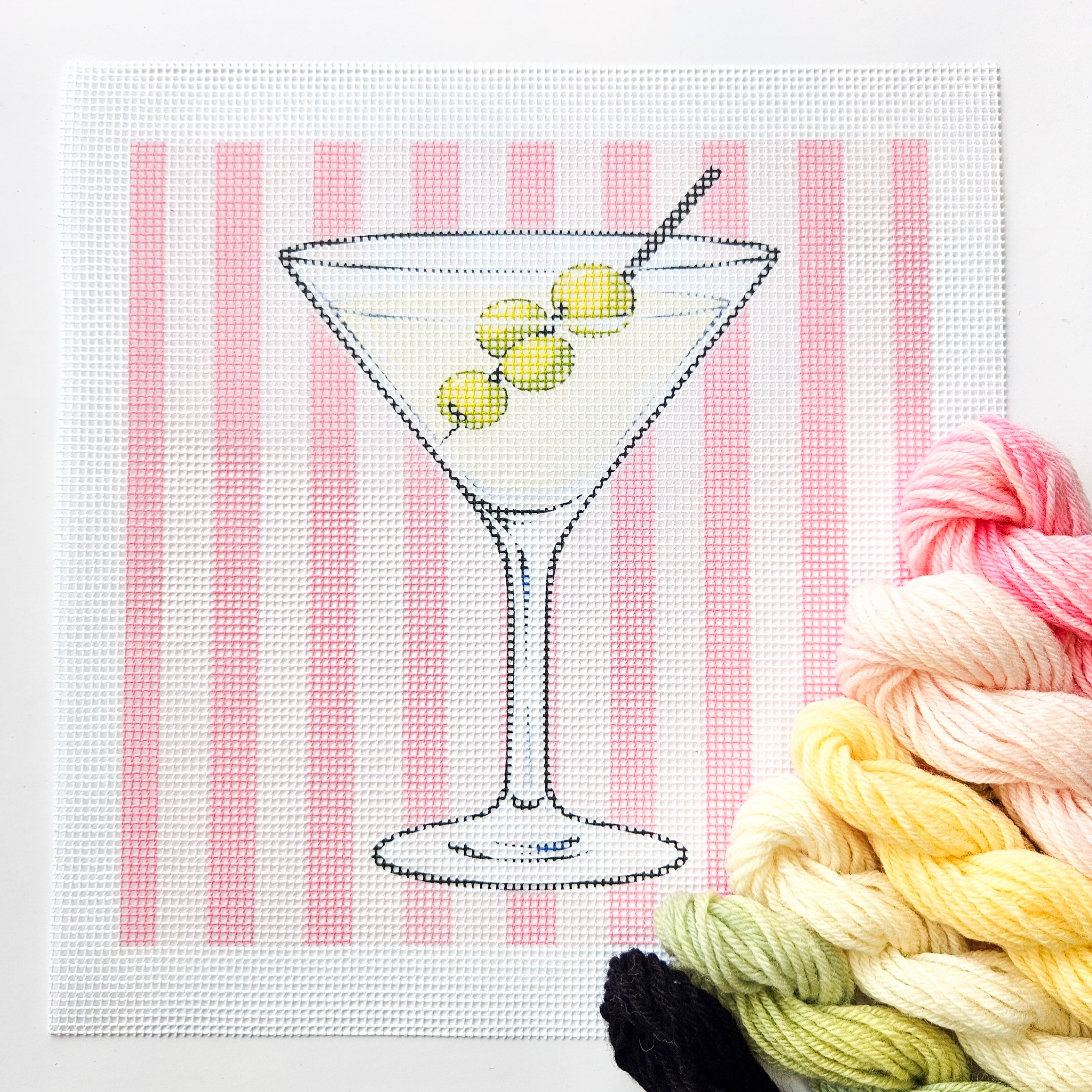 Classic Martini Needlepoint Kit