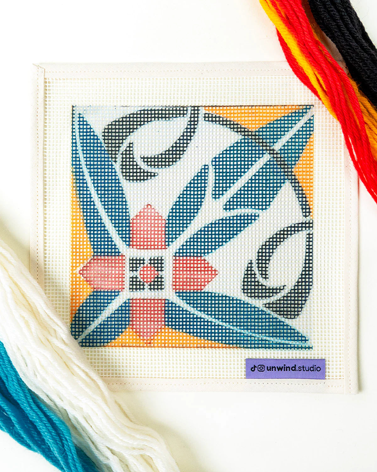 Portuguese Tile Needlepoint Kit: Costa Cabral