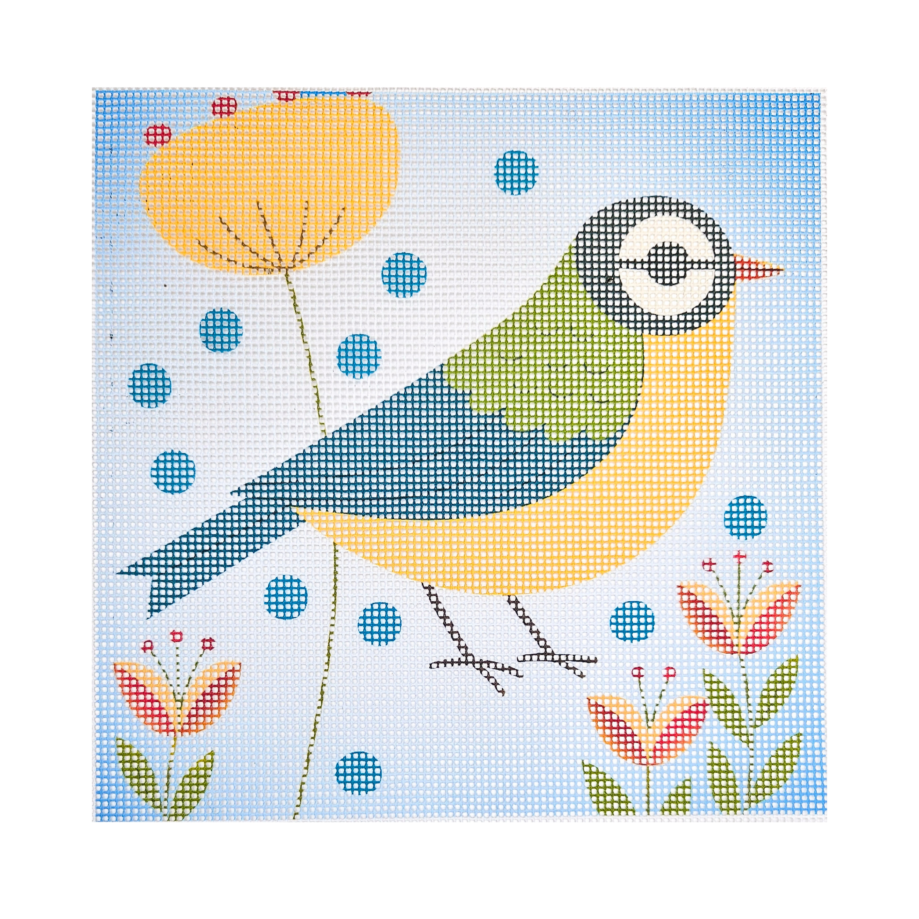 Bird in Bloom Beginner Needlepoint Kit