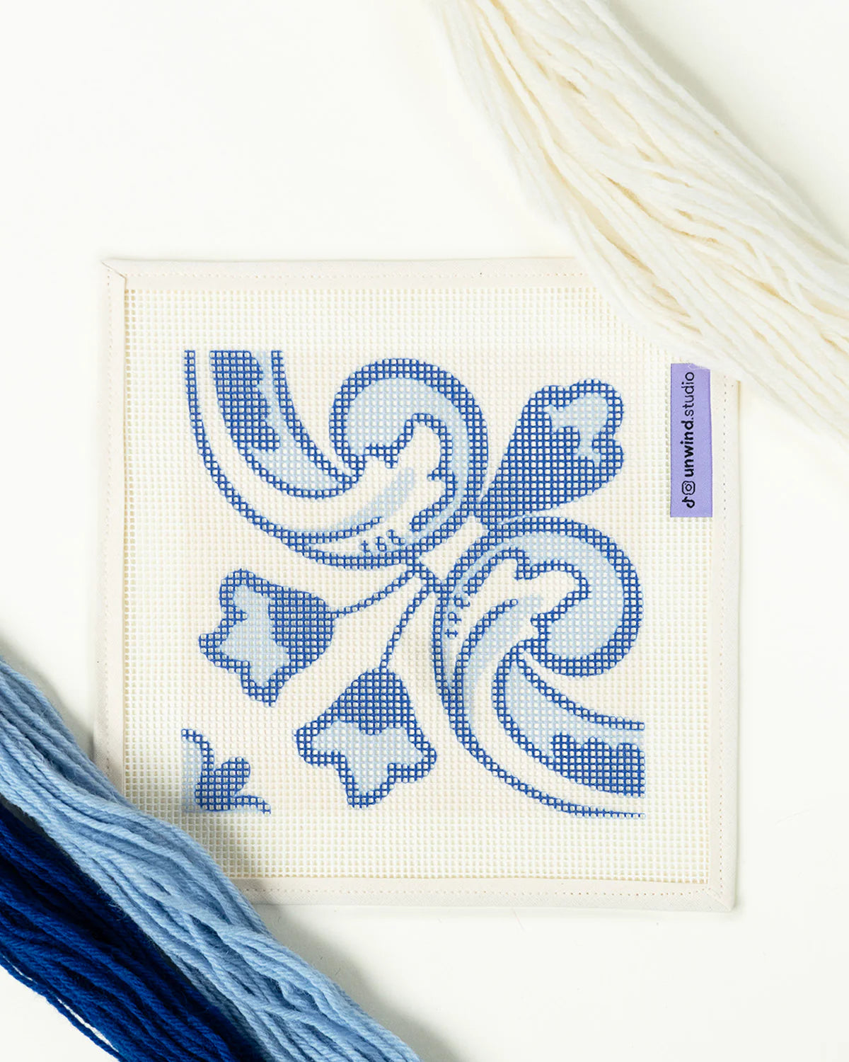 Portuguese Tile Needlepoint Kit: Ribeira