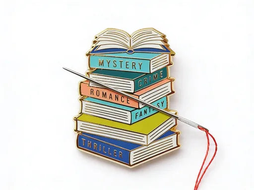 Stack of Books Needle Minder